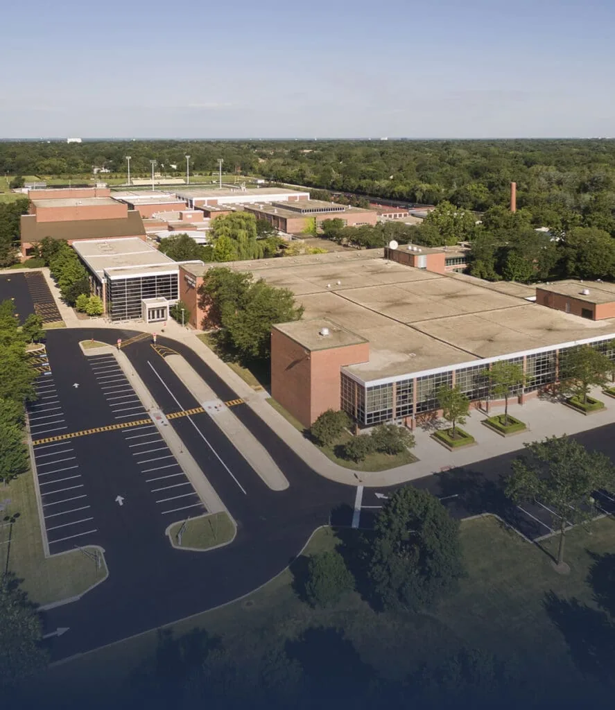 Aerial Shot of Educational Building
