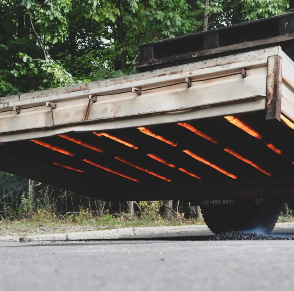infrared asphalt repair machine