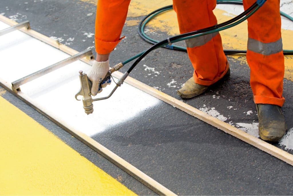 pavement markings application