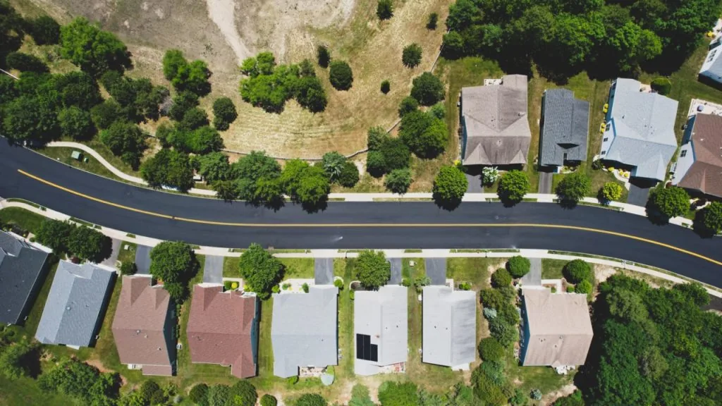 private roads and subdivision