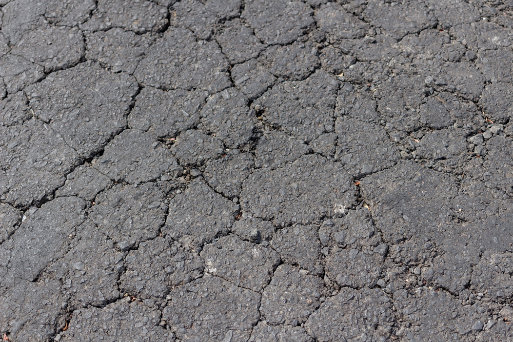 alligator cracking on asphalt