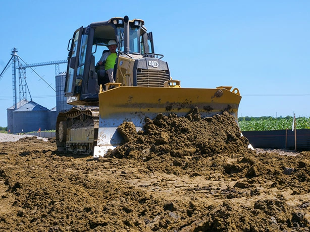 dozer pushing dirt