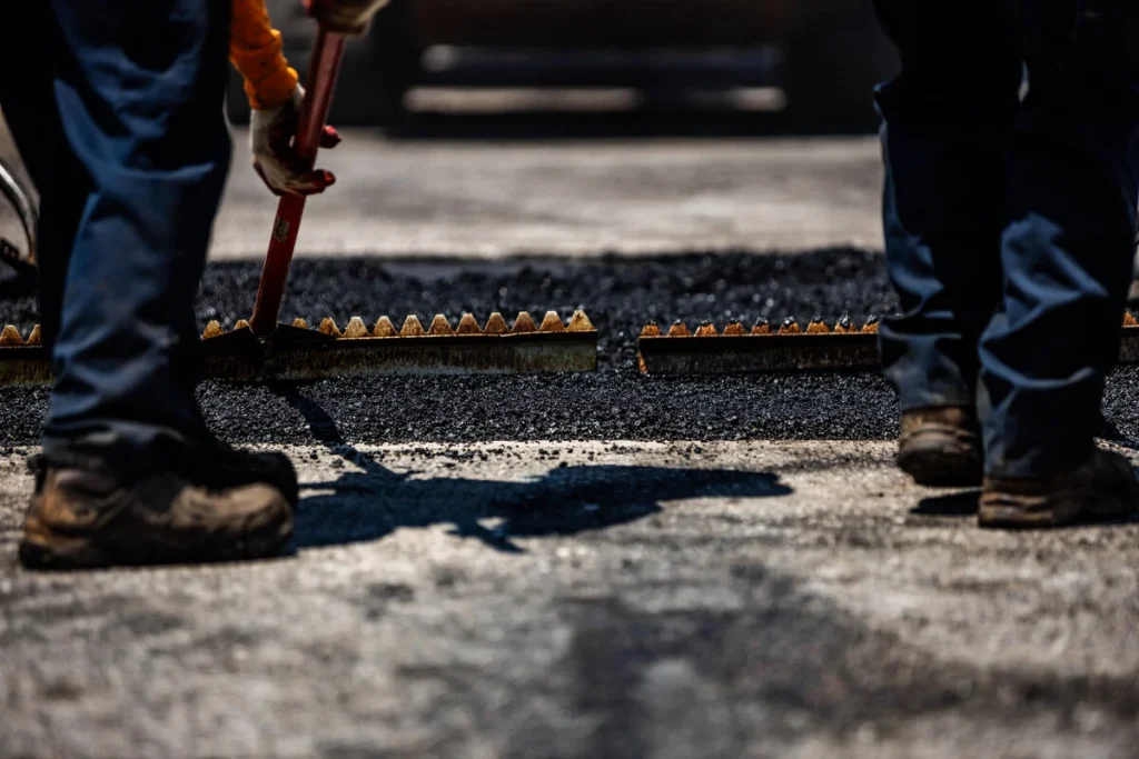 standard paving patch job