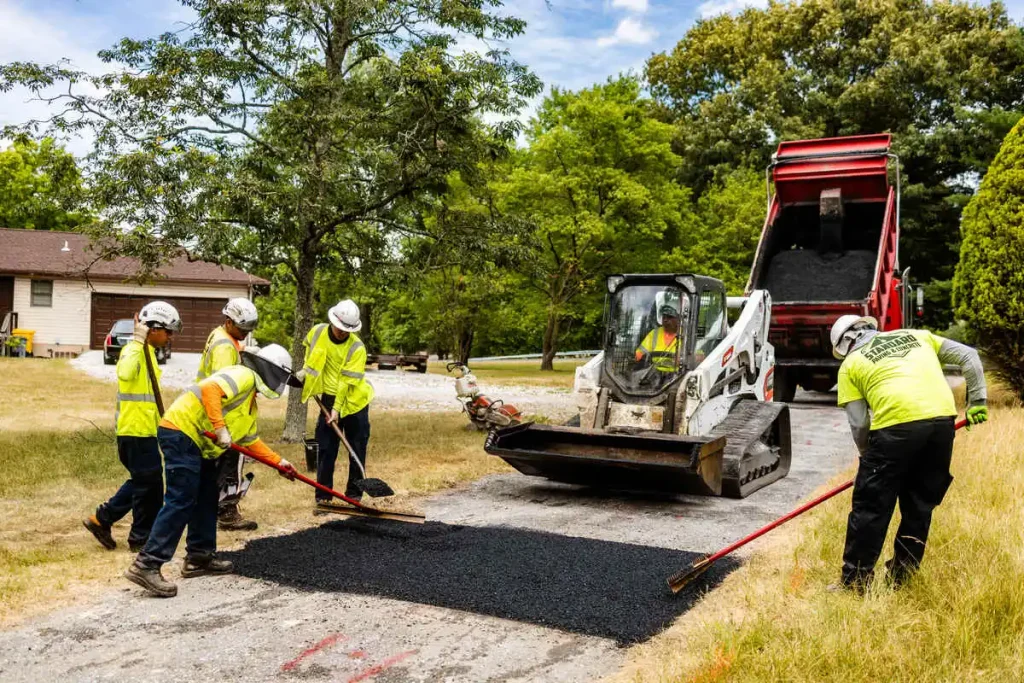 standard paving patch job