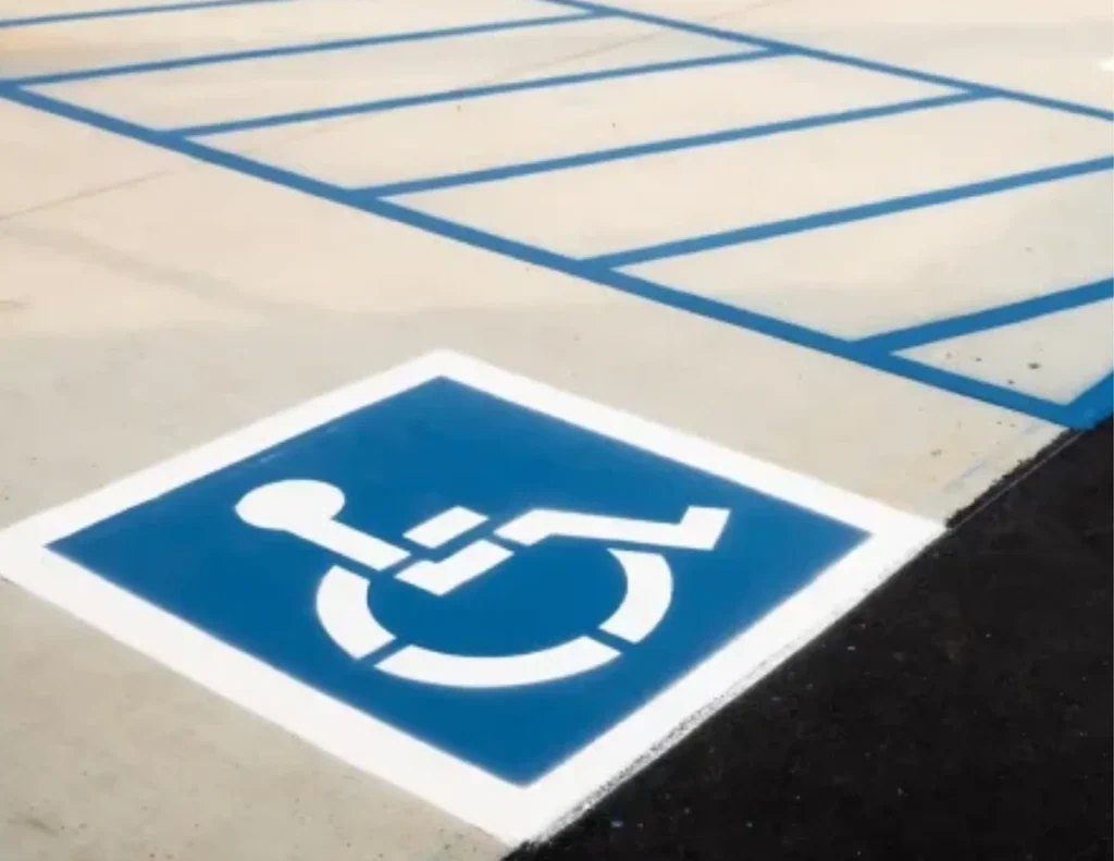 handicapped parking space