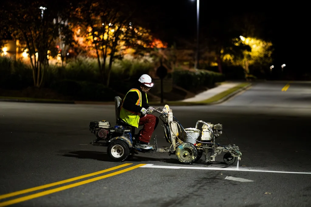 pavement striping