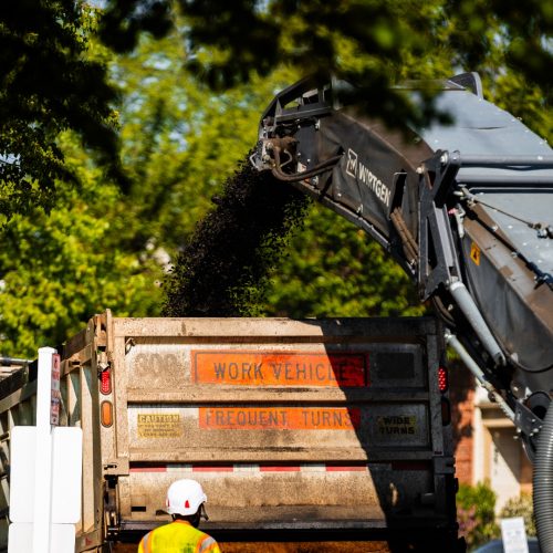 Brothers Paving & Concrete worksite in Virginia.