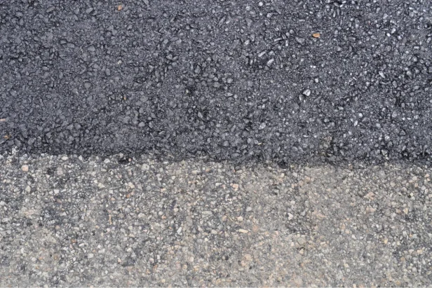 infrared asphalt repair close up