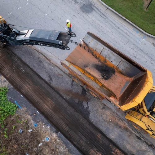 Major League Milling on site at commercial milling project in Georgia.