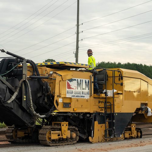 Major League Milling on site at commercial milling project in Georgia.