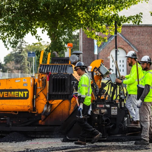 U.S. pavement workers in andover, ma
