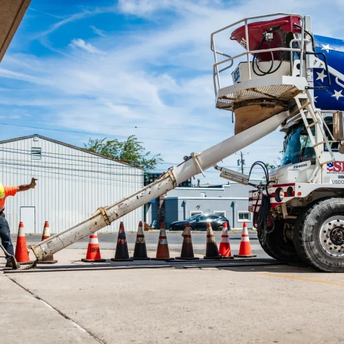 concrete pouring