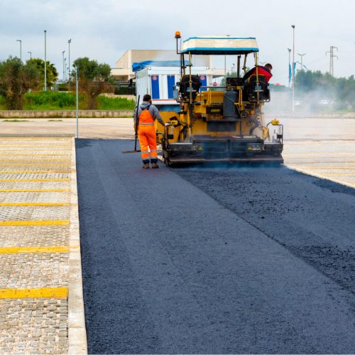 Pave America on commercial job site.