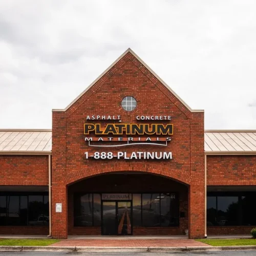 Exterior of Platinum Paving building.