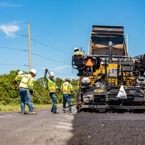 RDC Paving employees on job site.