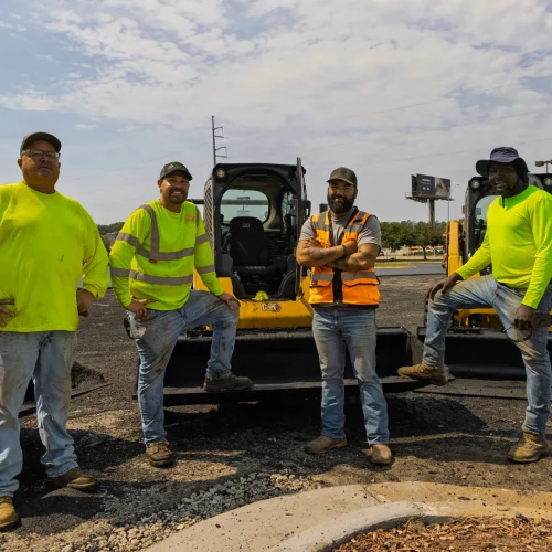 Kansas asphalt crew members posing for a picture
