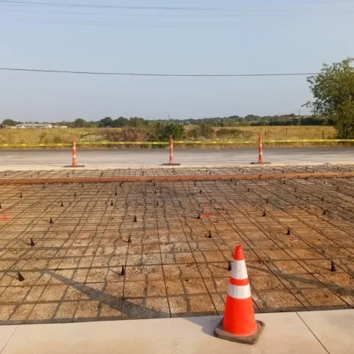 concrete roadway construction