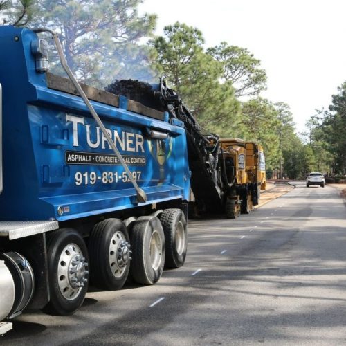 Turner Asphalt company trucks.