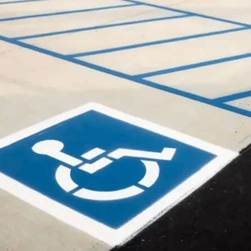 handicapped parking space